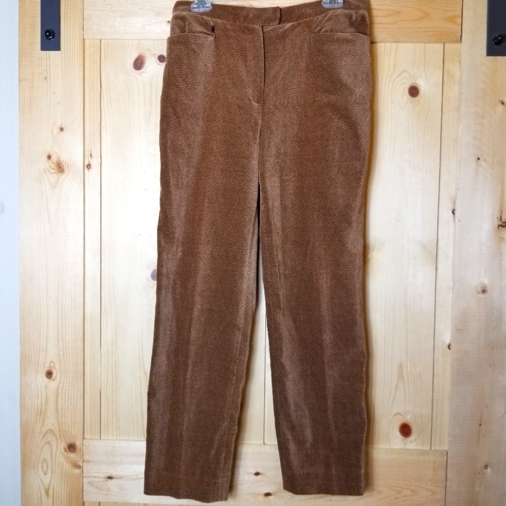 Lauren Ralph Lauren Cotton Blend Fully Lined Chevron Pattern Trouser Pan…